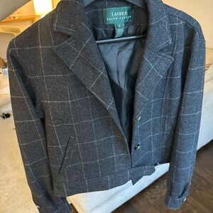 Ralph Lauren Charcoal Cropped Jacket